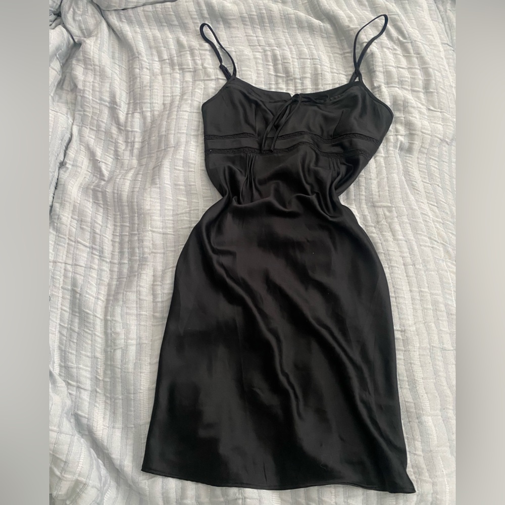 Etam Lace Black Babydoll Mini Dress